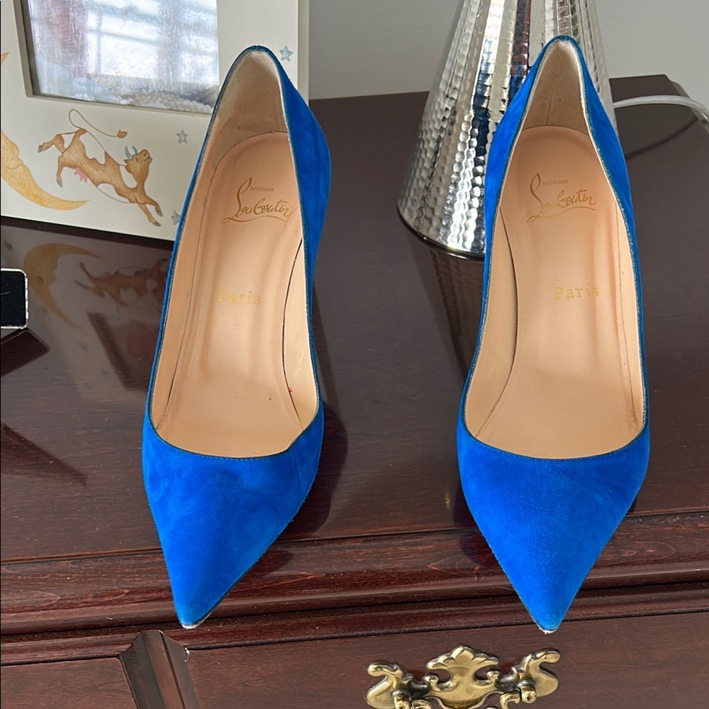 Christian Louboutin Blue Heels
